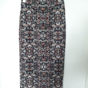 Zara Woman floral print pencil skirt